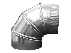 GREENSEAM GRAE490GA26 90 Degree Elbow, 4 in Duct Dia, Galvanized Steel, 26 GA, GREENSEAM GRAE490GA26 90 Degree Elbow, 4 in Duct Dia, Galvanized Steel, 26 GA,