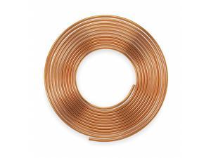 MUELLER INDUSTRIES 656R 1/2" OD x 50 ft Coil Copper Tubing Type ACR 