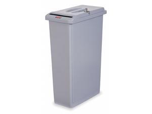 Rubbermaid Confidential Waste Container Textured FG9W1500LGRAY Rubbermaid Confidential Waste Container Textured FG9W1500LGRAY