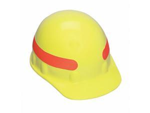 Hard Hat, FtBm, NSltd, 8Rcht, HiViz Yl w/Org Hard Hat, FtBm, NSltd, 8Rcht, HiViz Yl w/Org