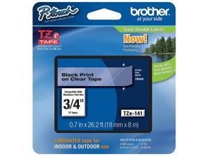 Brother Label Tape Cartridge,Blk/Clr,0.70in HAWA TZe141 Brother Label Tape Cartridge,Blk/Clr,0.70in HAWA TZe141