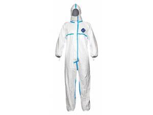 DUPONT TY198TWHXL0025PI Hooded Disposable Coveralls , Xl , White , Tyvek(R) 600 DUPONT TY198TWHXL0025PI Hooded Disposable Coveralls , Xl , White , Tyvek(R) 600
