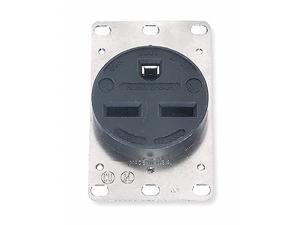 Hubbell  HBL8450A Black Flush Mount Receptacle Female  NEW 