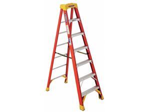 7' Fiberglass 300 lb. Stepladder, Type IA WERNER 6207 7' Fiberglass 300 lb. Stepladder, Type IA WERNER 6207