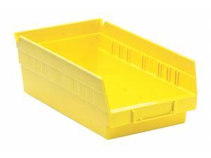QUANTUM STORAGE SYSTEMS QSB102YL Yellow Shelf Bin, 11-5/8"L x 6-5/8"W x 4"H QUANTUM STORAGE SYSTEMS QSB102YL Yellow Shelf Bin, 11-5/8"L x 6-5/8"W x 4"H