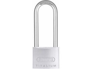 Different-Keyed Padlock, Extended Shackle Type, 2-1/2" Shackle Height, Silver