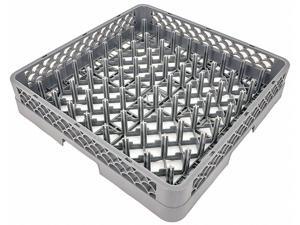19-1/2" x 19-1/2" x 3-7/8" Plastic Flatware Rack with 1 Compartments, Gray 19-1/2" x 19-1/2" x 3-7/8" Plastic Flatware Rack with 1 Compartments, Gray