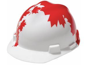 Msa Hard Hat, Type 1, Class C, Ratchet, White Red/White 10050613 Msa Hard Hat, Type 1, Class C, Ratchet, White Red/White 10050613