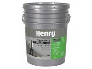 HENRY HE558018 Aluminum Roof Coating, 5 gal, Pail, Silver HENRY HE558018 Aluminum Roof Coating, 5 gal, Pail, Silver
