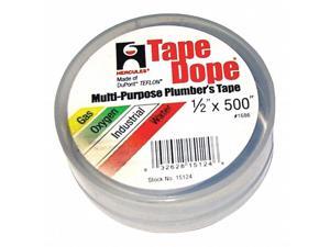 HERCULES 15124 Pipe Thread Sealant Tape,1/2in W,500in L HERCULES 15124 Pipe Thread Sealant Tape,1/2in W,500in L