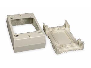 Legrand PVC Device Box For Use With 400, 800 and 2300 Raceways, Ivory PVC 2347 Legrand PVC Device Box For Use With 400, 800 and 2300 Raceways, Ivory PVC 2347
