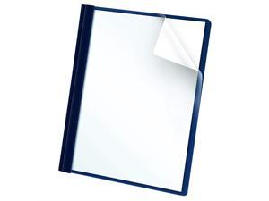 Oxford Clear Front Report Covers, Dark Blue, Letter Size, 25 per box (55838EE)