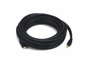 Monoprice 20ft Premium 3.5mm Stereo Male to 3.5mm Stereo Female 22AWG Extension Cable (Gold Plated) - Black Monoprice 20ft Premium 3.5mm Stereo Male to 3.5mm Stereo Female 22AWG Extension Cable (Gold Plated) - Black