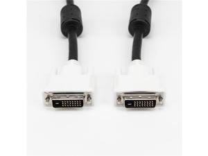Rocstor Premium 10ft DVI-D Dual Link Monitor Extension Cable M/F, White/Black Rocstor Premium 10ft DVI-D Dual Link Monitor Extension Cable M/F, White/Black