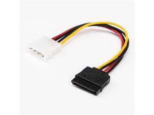Rocstor 6in 4 Pin Molex to Left Angle SATA Power Cable Adapter
