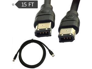 3m Black IEEE 1394 Firewire 400 to Firewire 400 Cable, 6 Pin/6 Pin Male / Male 3m Black IEEE 1394 Firewire 400 to Firewire 400 Cable, 6 Pin/6 Pin Male / Male
