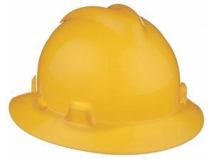 Msa Full Brim Hard Hat, 4 pt. Pinlock Suspension, Yellow, Hat Size: 6-1/2 to 8 Msa Full Brim Hard Hat, 4 pt. Pinlock Suspension, Yellow, Hat Size: 6-1/2 to 8