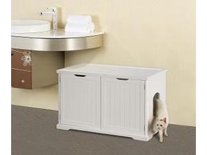 Cat Washroom Bench White Cat Washroom Bench White