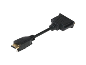 QVS .5-Meter DVI Female to Locking HDMI Male Adaptor QVS .5-Meter DVI Female to Locking HDMI Male Adaptor