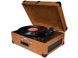 CROSLEY CR6249A-TA Deluxe Keepsake Usb Turntable, Tan CROSLEY CR6249A-TA Deluxe Keepsake Usb Turntable, Tan