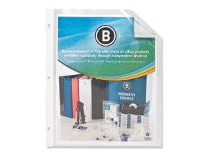 Business Source Sheet Protector Top Loading 10 Pockets 9"x11" Clear 37515 Business Source Sheet Protector Top Loading 10 Pockets 9"x11" Clear 37515