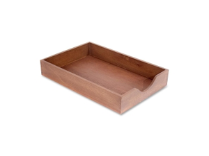 Carver Wood Products Wood Desk Tray Legal Size Walnut CW07222 Carver Wood Products Wood Desk Tray Legal Size Walnut CW07222