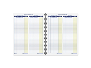 Adams AFR71 Monthly Bookkeeping Record Spiral Bound - White Sheet(s) - Blue, Yellow Print Color - 1 Each Adams AFR71 Monthly Bookkeeping Record Spiral Bound - White Sheet(s) - Blue, Yellow Print Color - 1 Each