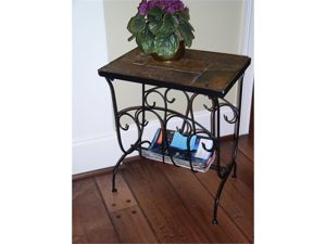 Slate Magazine End Table Slate Magazine End Table