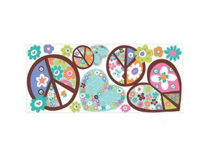 RoomMates Heart & Flower Peace Signs Peel & Stick Wall Decals