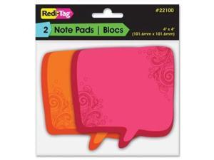 Redi-Tag Pads,Neon Org/Mag,Ast 22100 Redi-Tag Pads,Neon Org/Mag,Ast 22100