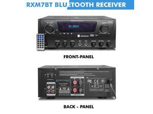 Technical Pro Professional Bluetooth Receiver with USB & SD Card Inputs, 1000 Watts Peak Power, 2 Mic Inputs, iPod/ iPhone, Compatible Recorder, Wireless Remote Control - for Home Speaker Technical Pro Professional Bluetooth Receiver with USB & SD Card Inputs, 1000 Watts Peak Power, 2 Mic Inputs, iPod/ iPhone, Compatible Recorder, Wireless Remote Control - for Home Speaker