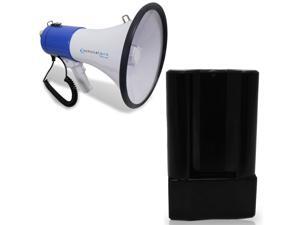 Technical Pro Portable Lightweight Megaphone 800-1000M Range Bullhorn w Strap, Siren and Megaphone Battery Rechargeable w Built In AC Wall Charger Compatible with Most Megaphones Which Use C Batteries Technical Pro Portable Lightweight Megaphone 800-1000M Range Bullhorn w Strap, Siren and Megaphone Battery Rechargeable w Built In AC Wall Charger Compatible with Most Megaphones Which Use C Batteries