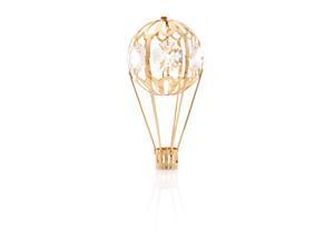 New Matashi CT0122 24K Gold Plated Mini Hot Air Balloon Ornament Made with Genuine Matashi Crystals