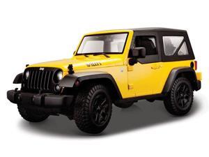 Maisto 1/18 2014 Jeep Wrangler Yellow Maisto 1/18 2014 Jeep Wrangler Yellow