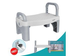 Folding Step Stool for Kids Toddler Toilet Potty Training with 1xFaucet Extender