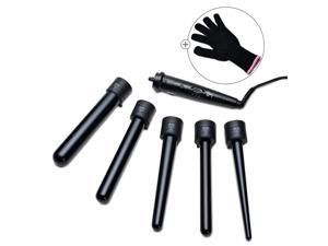 AGPTEK 5-In-1 Curling Iron Curling Wand Set Hair Curler Electric Automatic Curler Set