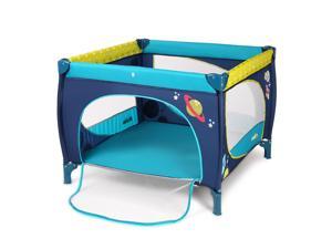 39''x 39''Baby Portable Playard Play Pen with Mattress Safety Baby Playpen with Door Activity Center for Toddler