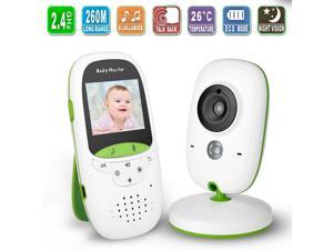 WELSPO 2.4GHz Video Baby Monitor with LCD Display, Digital Camera, Infrared Night Vision, Two Way Talk, Temperature Monitoring, Lullabies, Long Range and High Capacity Battery