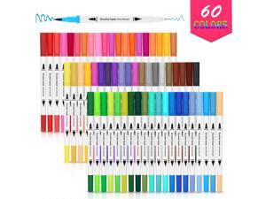 AGPtEK 60 Colors Dual Tip Brush Pens