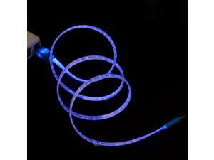 AGPtek Visible LED Flowing Flashing Shining Color Micro USB Charging Data Sync Cable for Samsung Galaxy S5 S4 Note2 Note3 Android Phone and Tablet