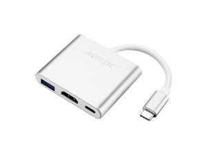 Type C USB 3.1 to USB-C 4K HDMI USB 3.0 Adapter 3 in 1 Hub For Macbook Pro