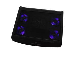 Gaming Laptop Cooling Pad with 5 High Performance Fans - Black