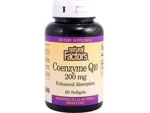 Coenzyme Q10 200mg - Natural Factors - 60 - Softgel