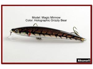 Akuna Magic Minnow 4.3" Topwater Fishing Lure Akuna Magic Minnow 4.3" Topwater Fishing Lure