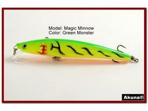 Akuna Magic Minnow 4.3" Topwater Fishing Lure Akuna Magic Minnow 4.3" Topwater Fishing Lure