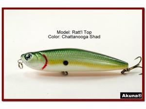 Akuna Ratt'l Top 4" Topwater Fishing Lure Akuna Ratt'l Top 4" Topwater Fishing Lure