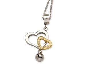 Shop4Silver Stainless Steel Brushed Dog Tag Wrapped Leather Necklace