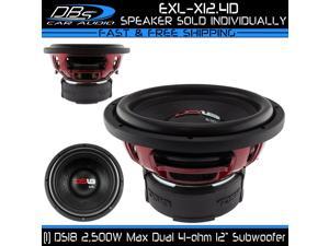 DS18 EXL-X12.4D 2500 Watts Max 12" Dual 4-Ohm Voice Coil Stereo Car Audio Subwoofer