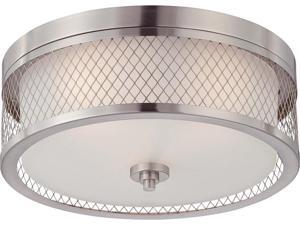 Nuvo Fusion - 3 Light Flush Dome Fixture w/ Frosted Glass Nuvo Fusion - 3 Light Flush Dome Fixture w/ Frosted Glass