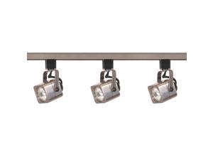 Nuvo Lighting 3-Light 50-Watt MR16 Square Head Track Light Kit, Brushed Nickel Finish Nuvo Lighting 3-Light 50-Watt MR16 Square Head Track Light Kit, Brushed Nickel Finish